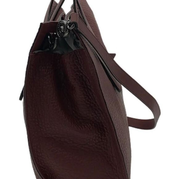 Vince Camuto Large Leather Tote Bag Women's Crossbody‎ Strap Beck Cinnabar - Picture 2 of 15